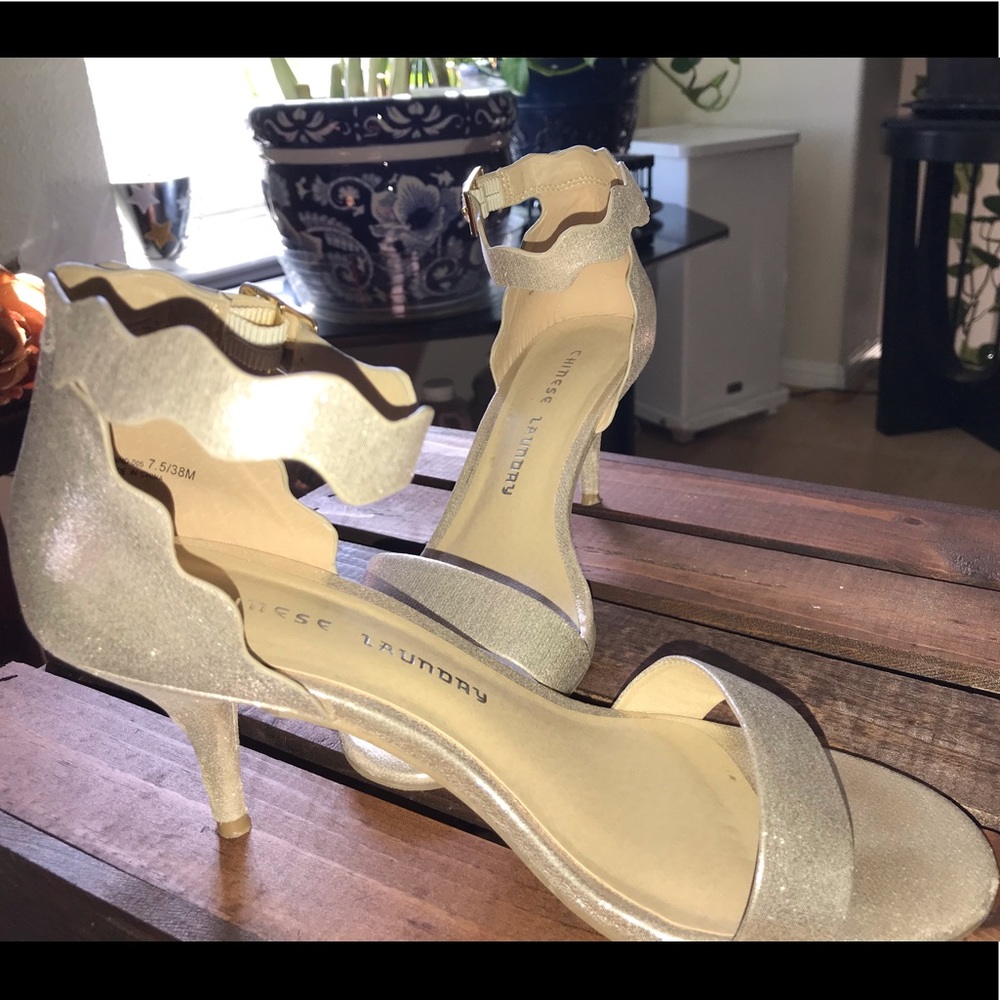 Gold Heel Sandals
